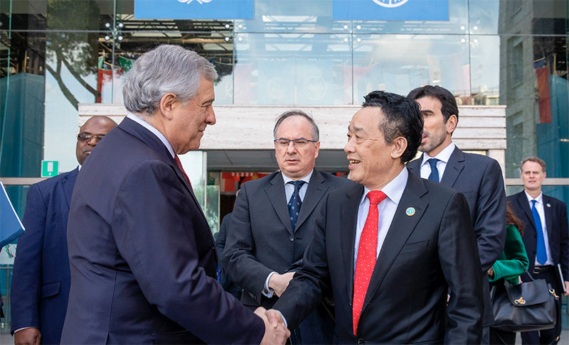 Tajani in visita alla FAO